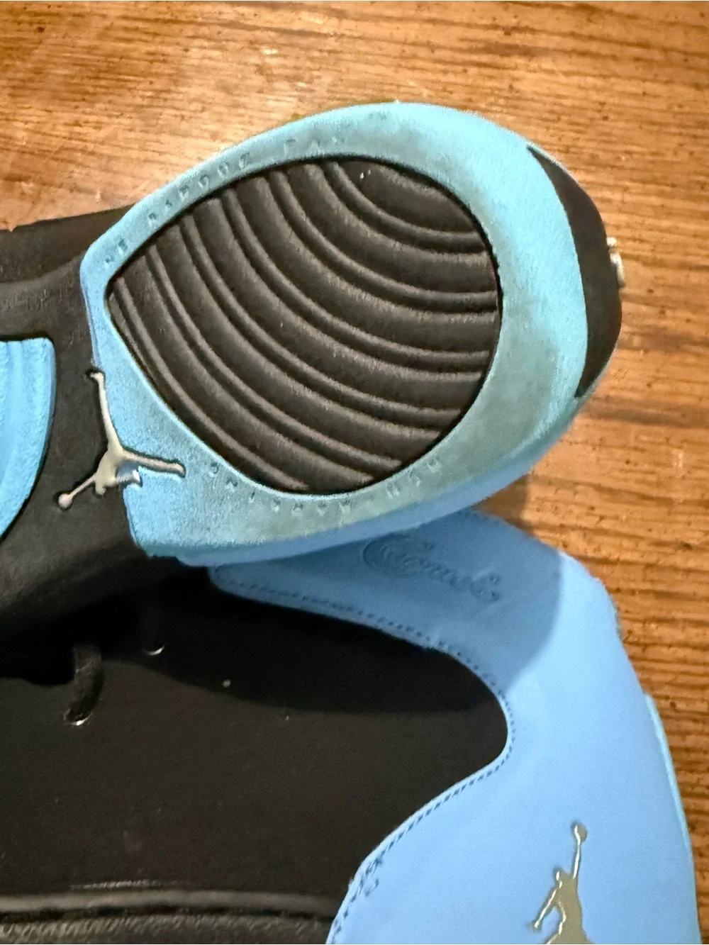 Kids Nike Melo 1.5 shoes black/university blue.